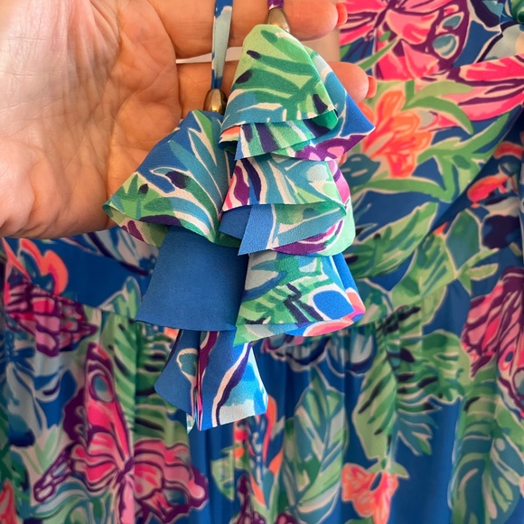 Lilly Pulitzer Rease Maxi Dress Pundy Blue Isle Be Back - Picture 3 of 7